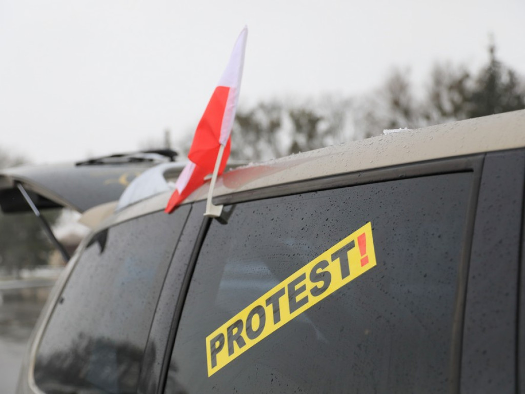 Kolejny hrubieszowski protest samochodowy - ZDJĘCIA, WIDEO