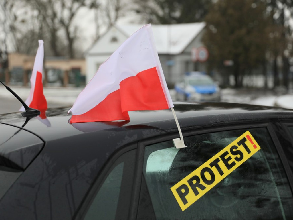Kolejny hrubieszowski protest samochodowy - ZDJĘCIA, WIDEO