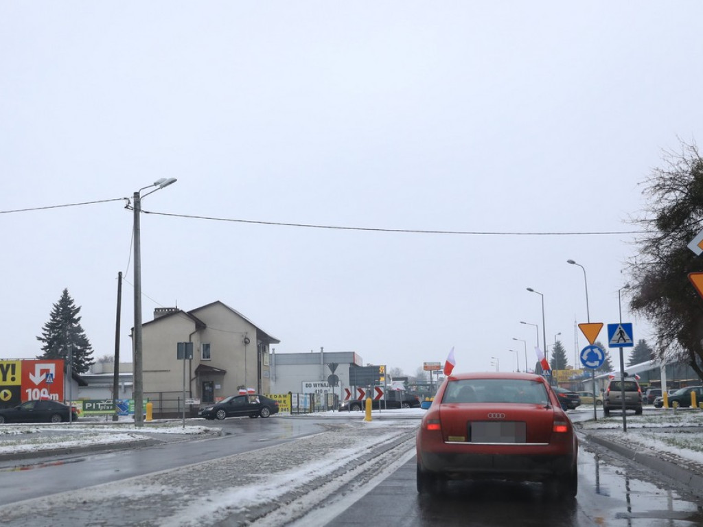 Kolejny hrubieszowski protest samochodowy - ZDJĘCIA, WIDEO