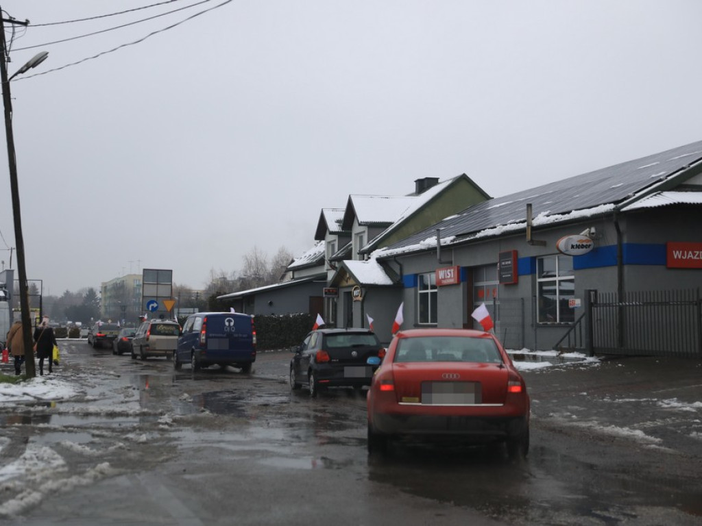 Kolejny hrubieszowski protest samochodowy - ZDJĘCIA, WIDEO