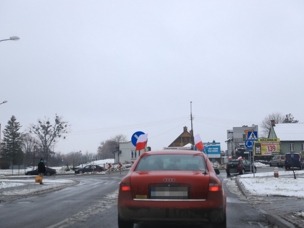 Kolejny hrubieszowski protest samochodowy - ZDJĘCIA, WIDEO