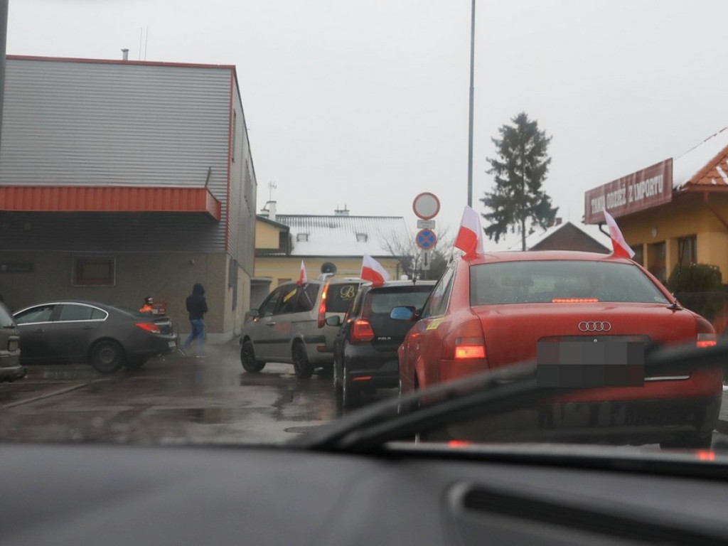 Kolejny hrubieszowski protest samochodowy - ZDJĘCIA, WIDEO
