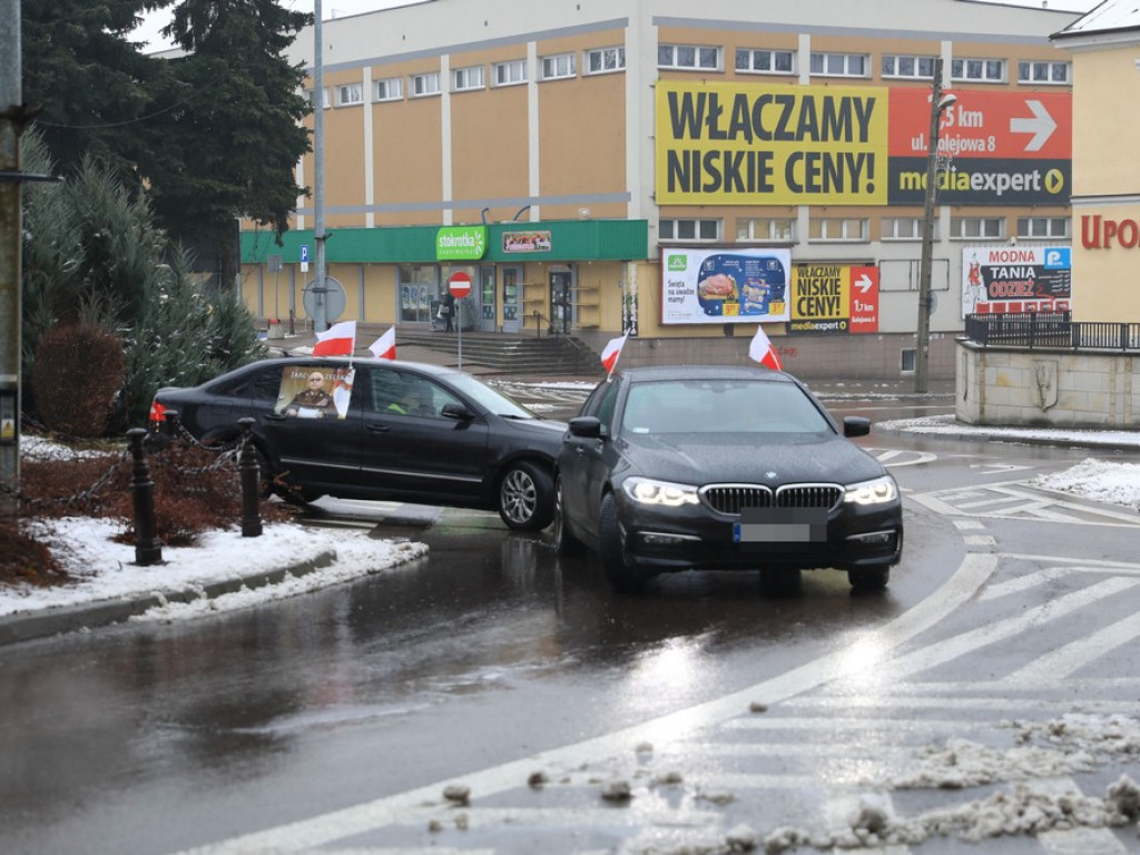 Kolejny hrubieszowski protest samochodowy - ZDJĘCIA, WIDEO