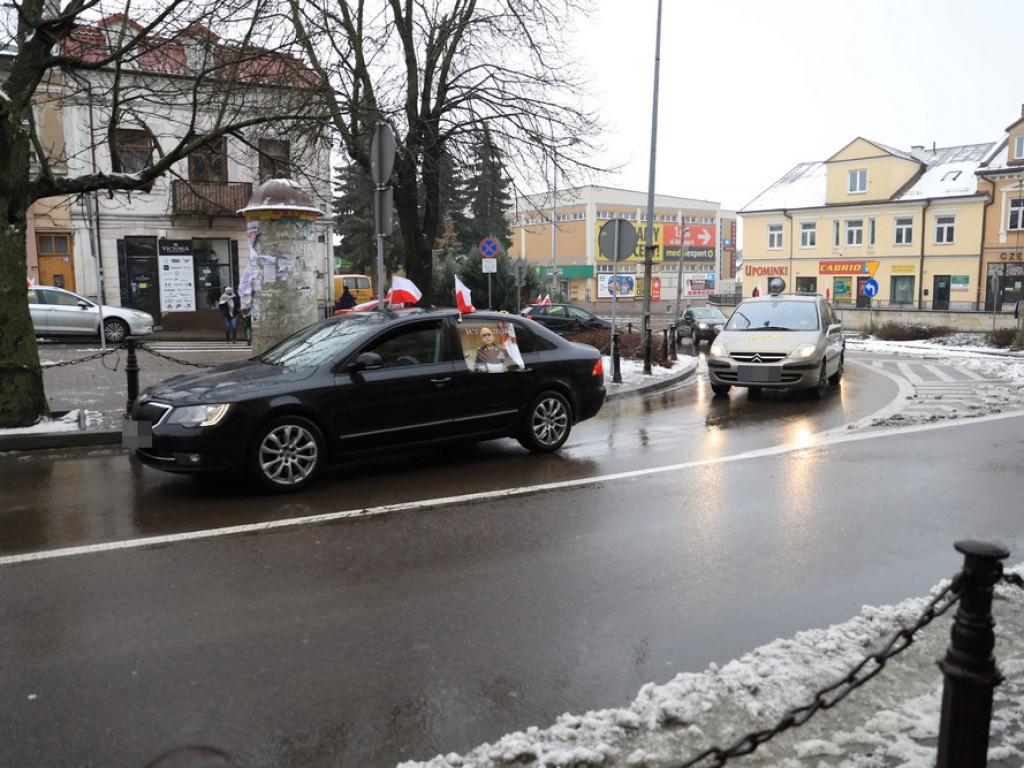 Kolejny hrubieszowski protest samochodowy - ZDJĘCIA, WIDEO