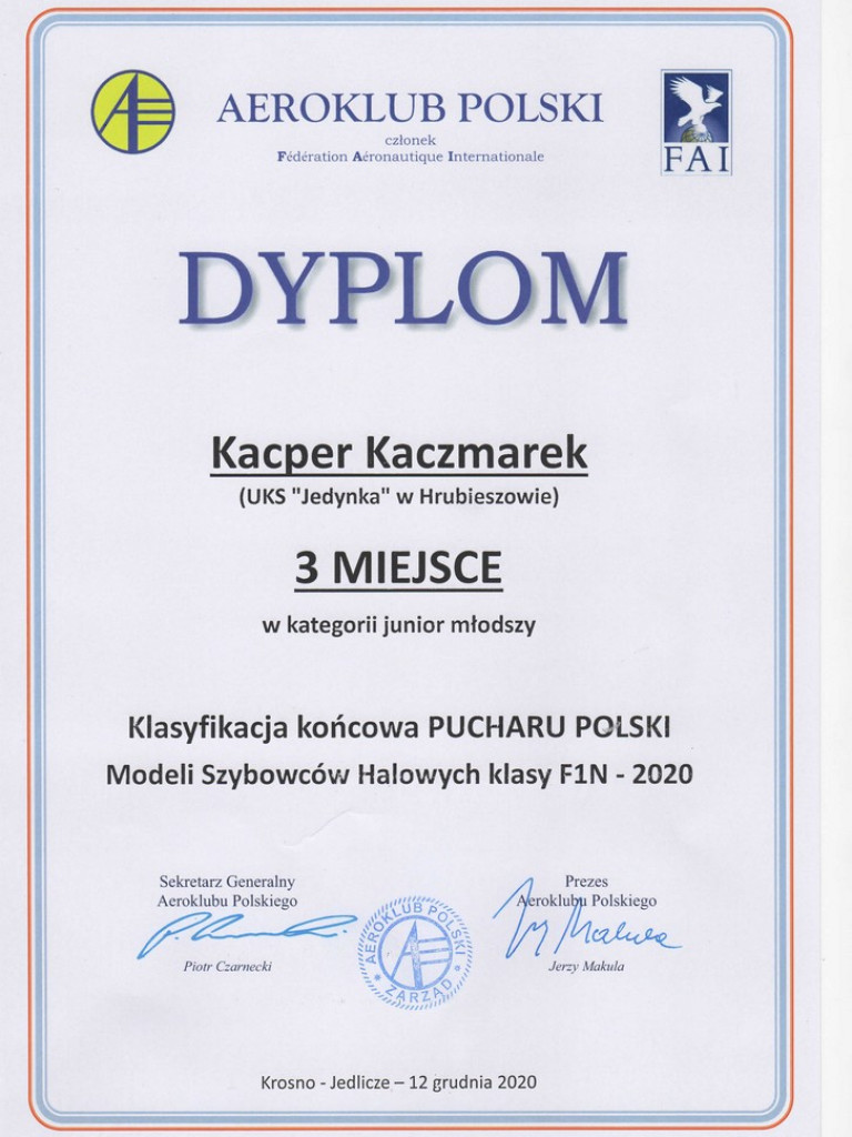 Sukcesy hrubieszowskich modelarzy w Pucharze Polski - ZDJĘCIA