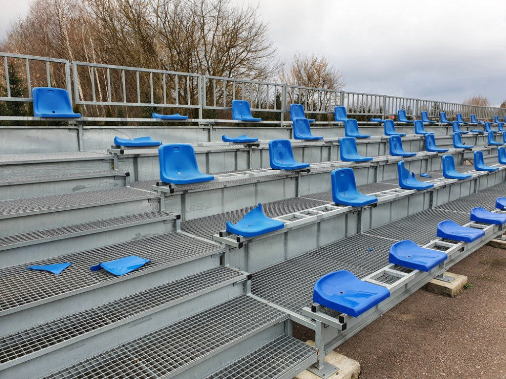 Hrubieszów: Świąteczna demolka na stadionie - ZDJĘCIA