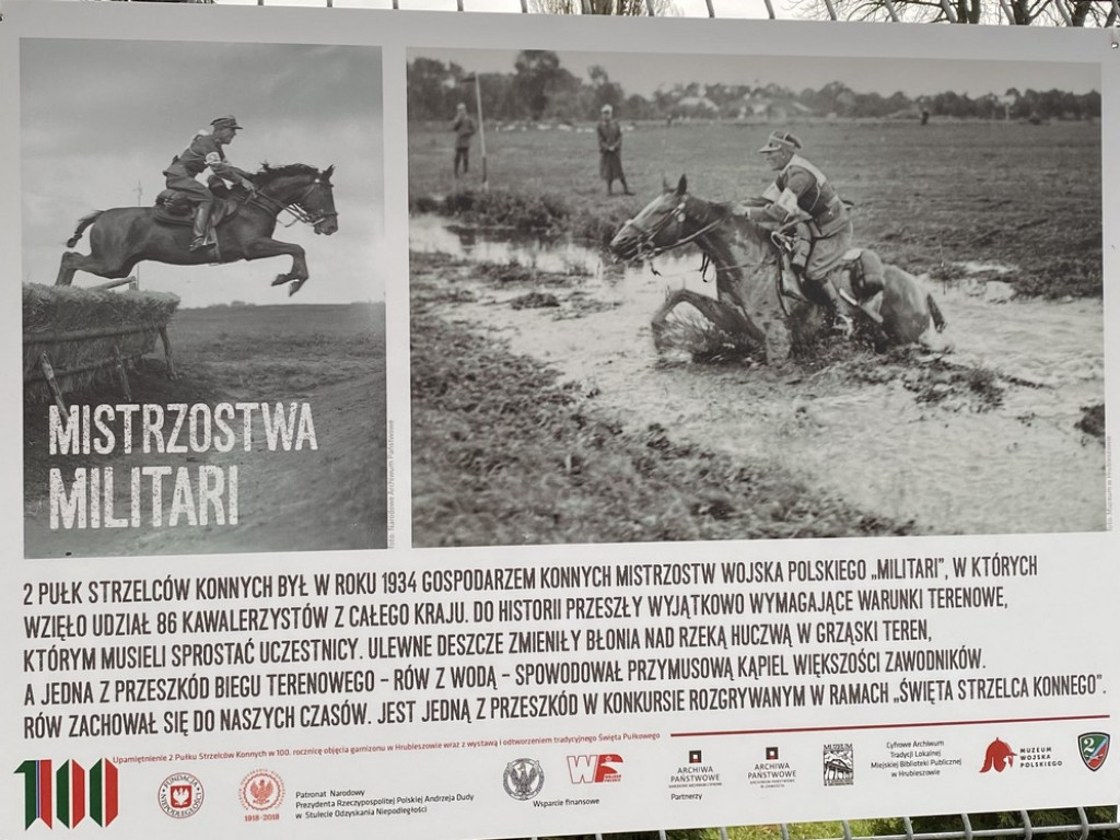Hrubieszów: Otwarcie wystawy plenerowej z okazji 100-lecia sformowania 2 Pułku Strzelców Konnych - ZDJĘCIA