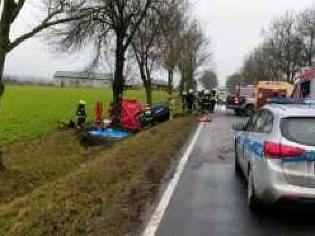 Tragiczny wypadek w Terebiniu. Zginął kierowca opla - ZDJĘCIA