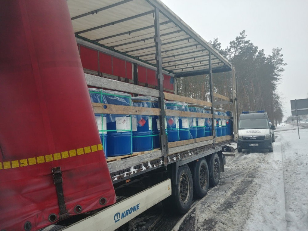 Niebezpieczny, łatwopalny transport