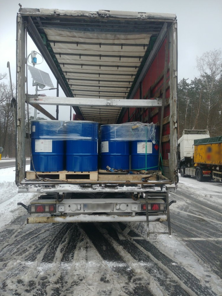 Niebezpieczny, łatwopalny transport