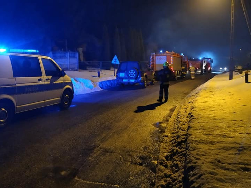 Kolejny pożar w Szpikołosach. Tym razem palił się warsztat mechaniczny - ZDJĘCIA