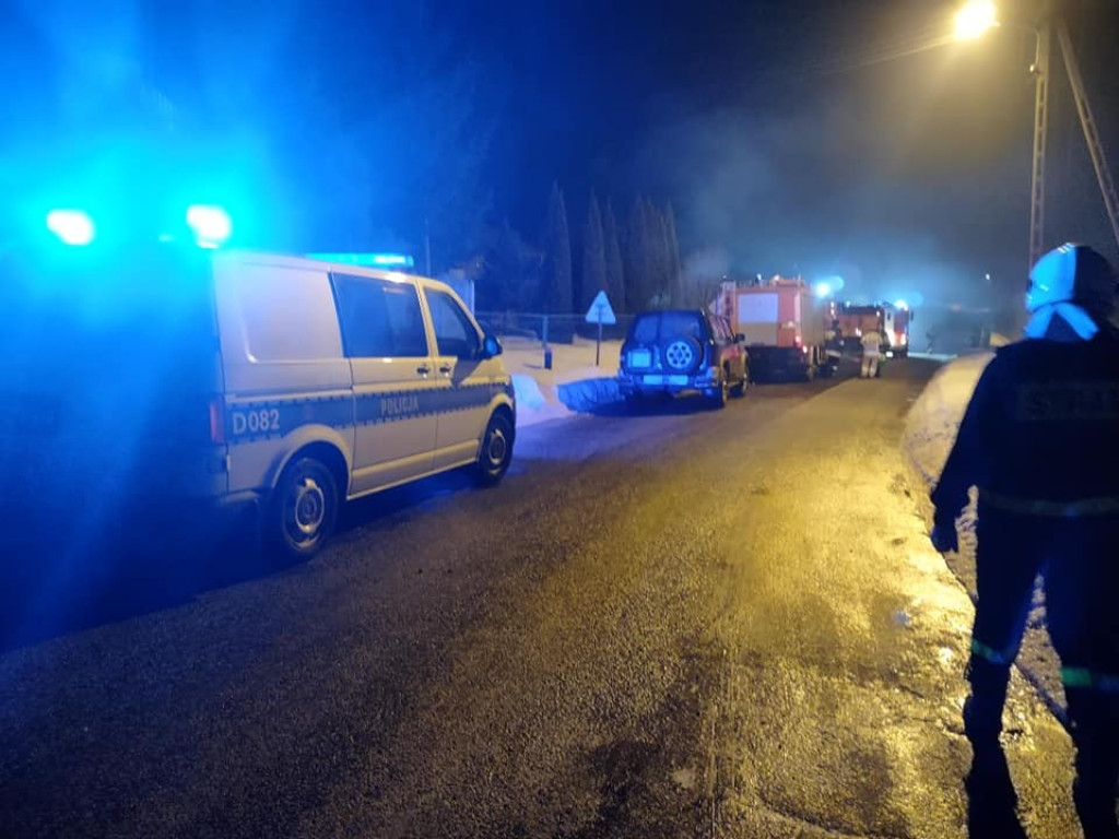 Kolejny pożar w Szpikołosach. Tym razem palił się warsztat mechaniczny - ZDJĘCIA