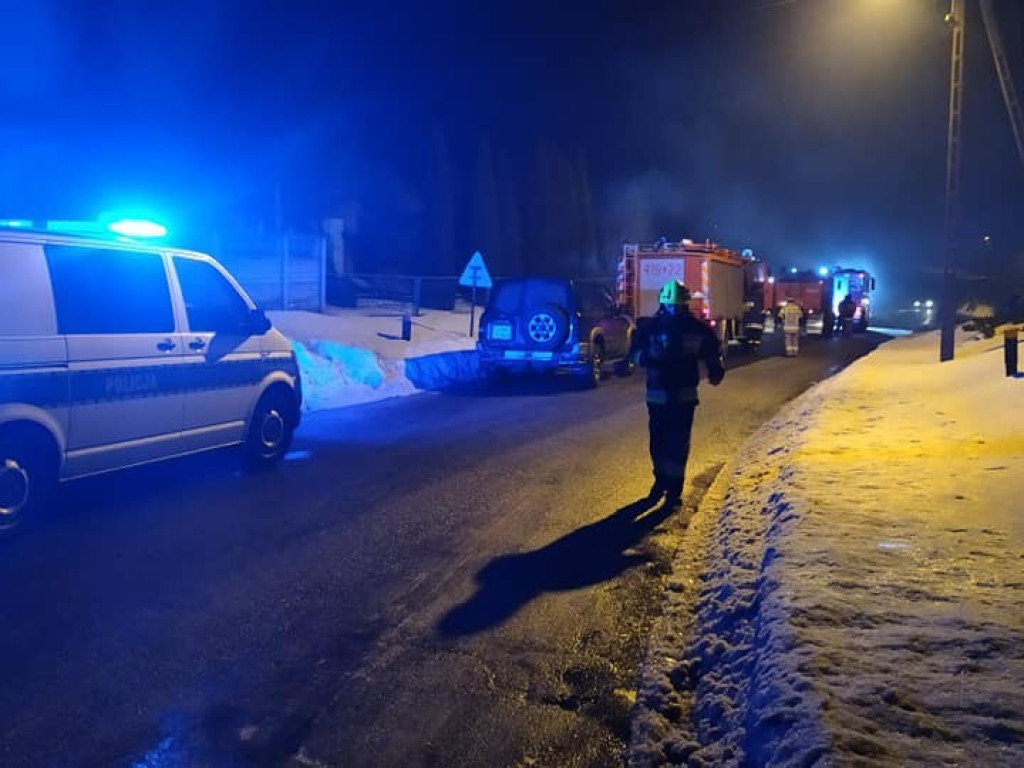 Kolejny pożar w Szpikołosach. Tym razem palił się warsztat mechaniczny - ZDJĘCIA
