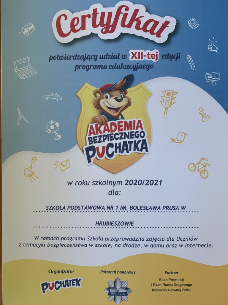 Akademia Bezpiecznego Puchatka w hrubieszowskiej Jedynce - ZDJĘCIA
