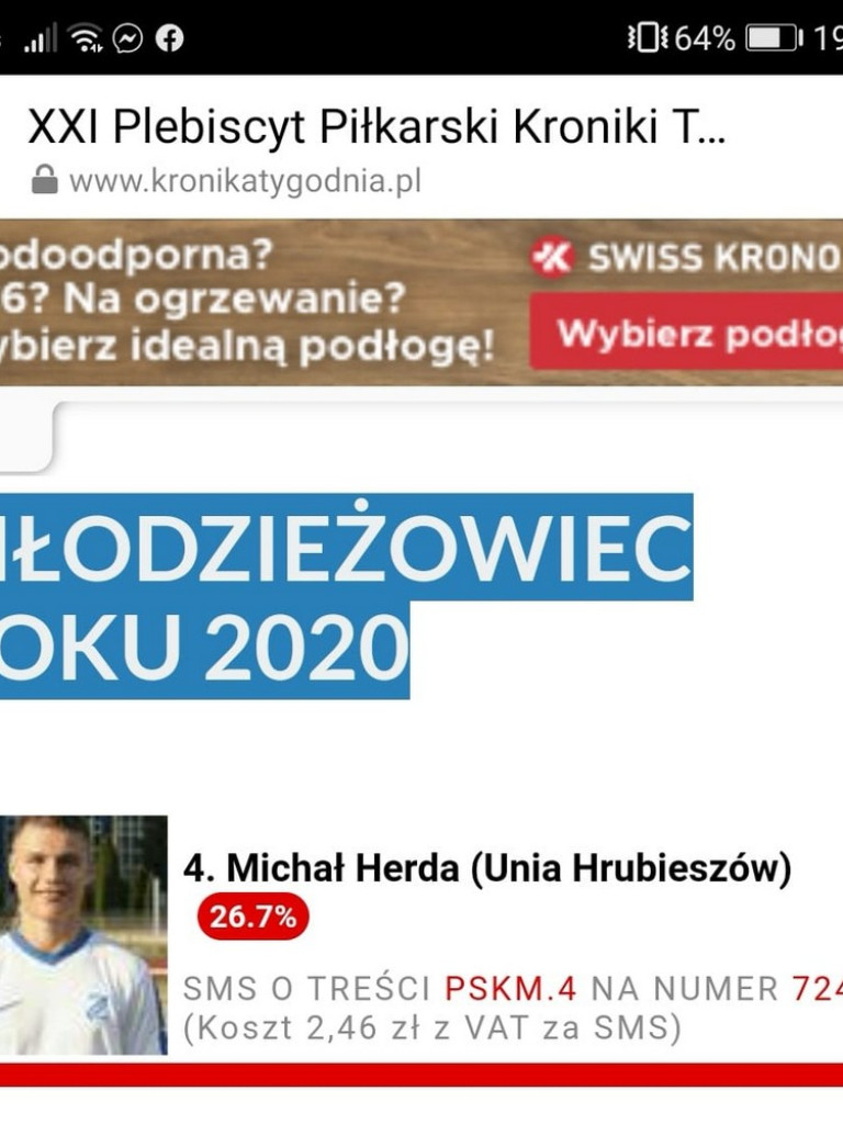 23 pytania do piłkarza młodego pokolenia Unii Hrubieszów Michała Herdy - ZDJĘCIA