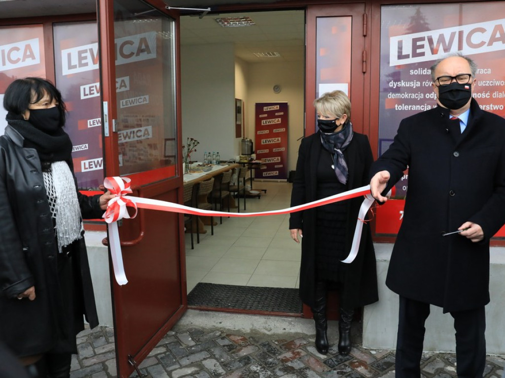 Hrubieszów: Otwarcie biura Nowej Lewicy z udziałem Włodzimierza Czarzastego - ZDJĘCIA, WIDEO