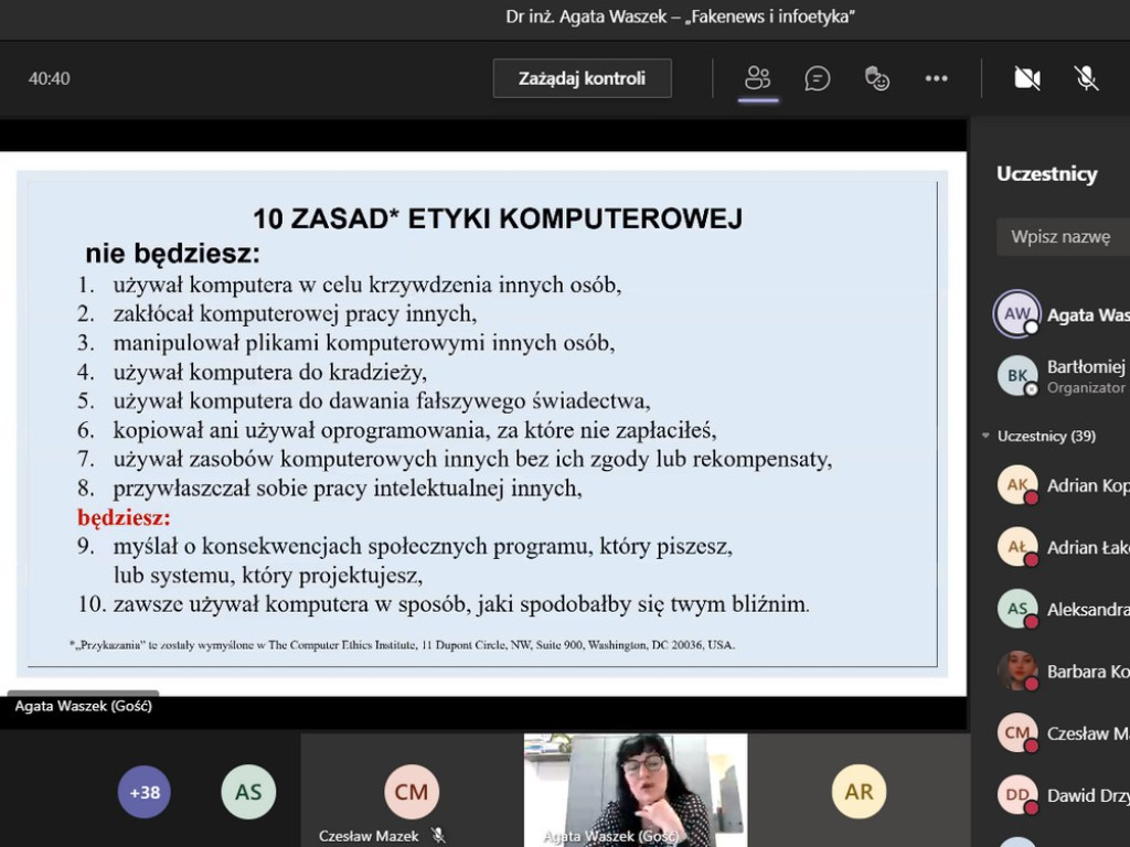 Szkolny Tydzień Profilaktyki w ZS nr 1