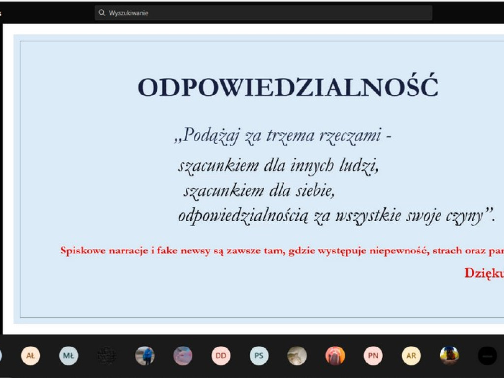 Szkolny Tydzień Profilaktyki w ZS nr 1