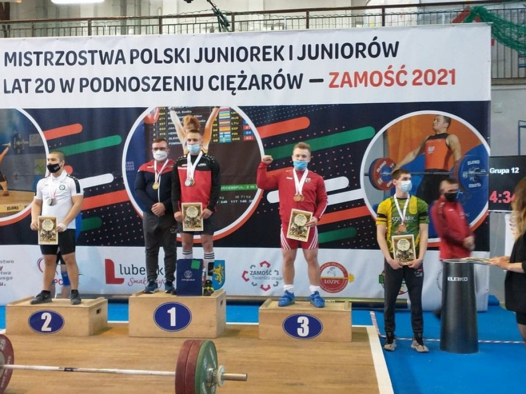 Trzy kolory medali dla Unii Hrubieszów na Mistrzostwach Polski Juniorów w podnoszeniu ciężarów - ZDJĘCIA