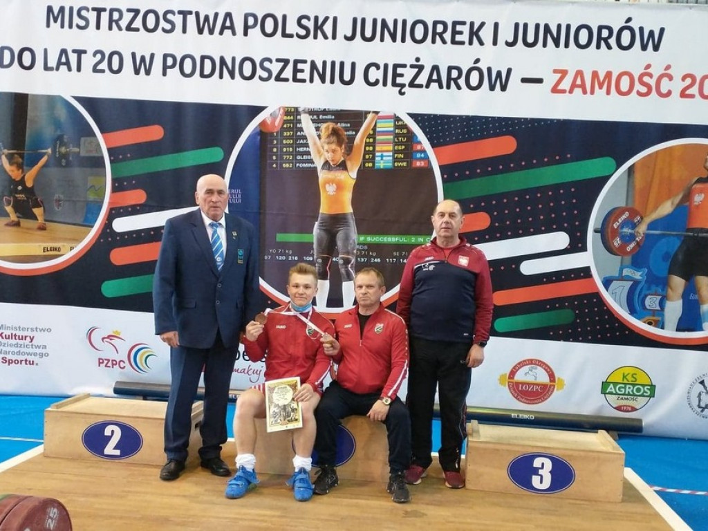Trzy kolory medali dla Unii Hrubieszów na Mistrzostwach Polski Juniorów w podnoszeniu ciężarów - ZDJĘCIA