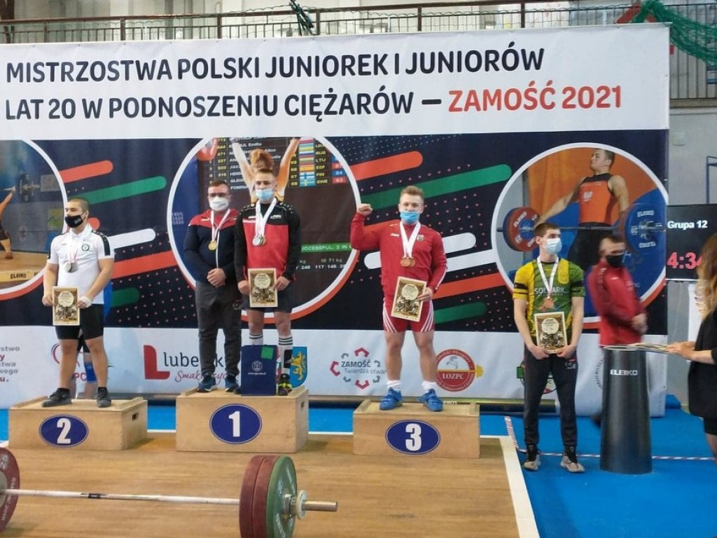 Trzy kolory medali dla Unii Hrubieszów na Mistrzostwach Polski Juniorów w podnoszeniu ciężarów - ZDJĘCIA