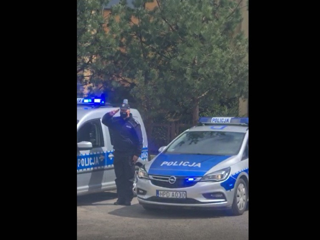 Hrubieszowscy policjanci pożegnali tragicznie zmarłego asp. Michała Kędzierskiego - ZDJĘCIA, WIDEO