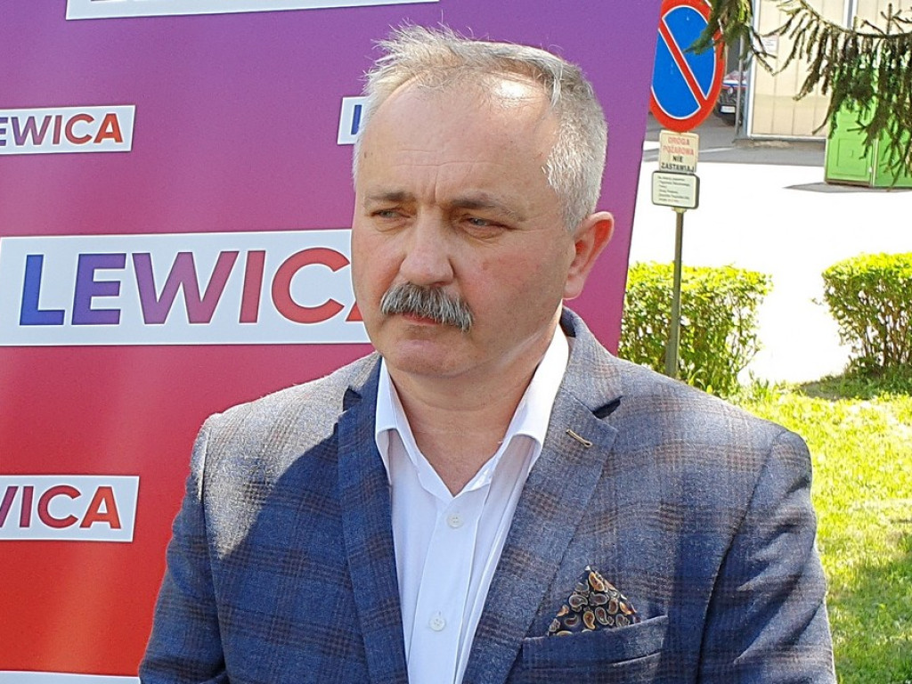 Briefing Lewicy przy hrubieszowskim szpitalu - ZDJĘCIA, WIDEO