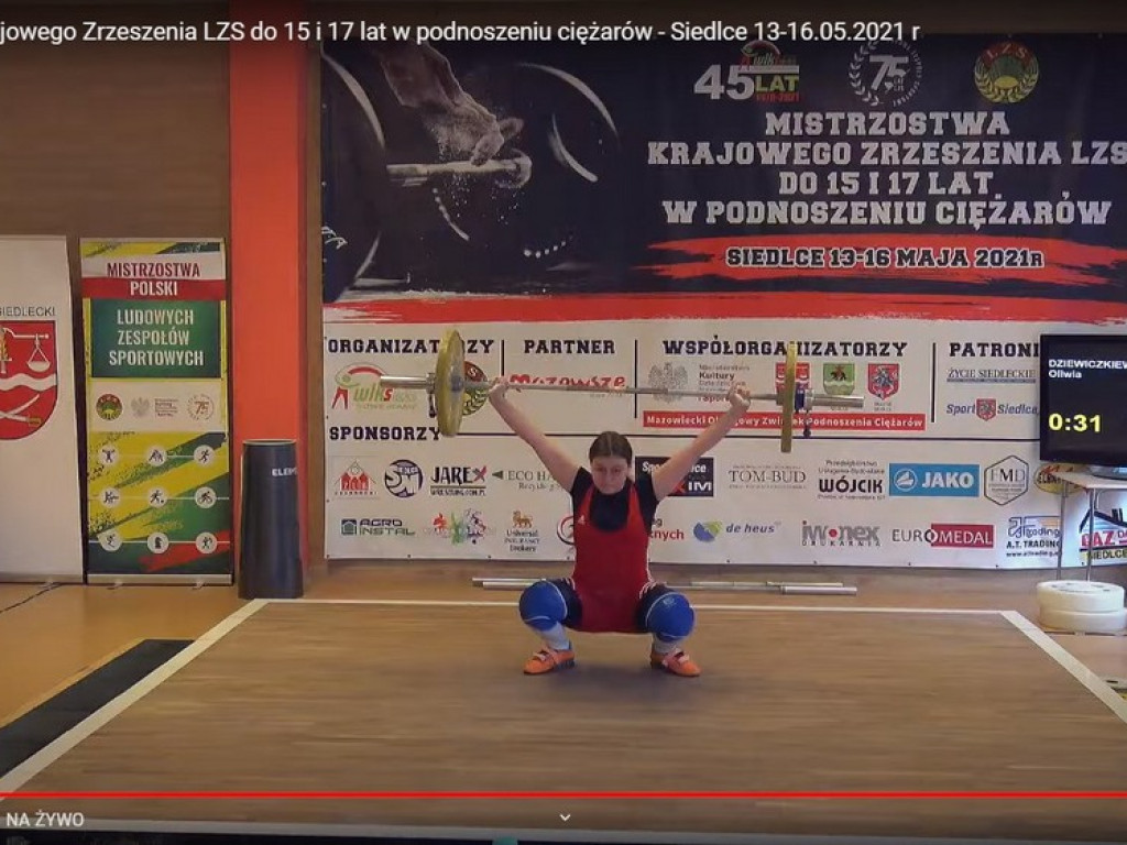 Oliwia Dziewiczkiewicz i Ryszard Poznański z medalami Mistrzostw Polski LZS w podnoszeniu ciężarów - ZDJĘCIA