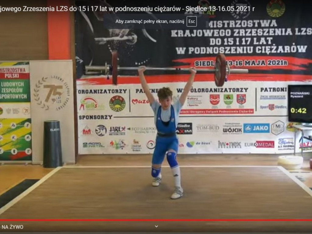 Oliwia Dziewiczkiewicz i Ryszard Poznański z medalami Mistrzostw Polski LZS w podnoszeniu ciężarów - ZDJĘCIA