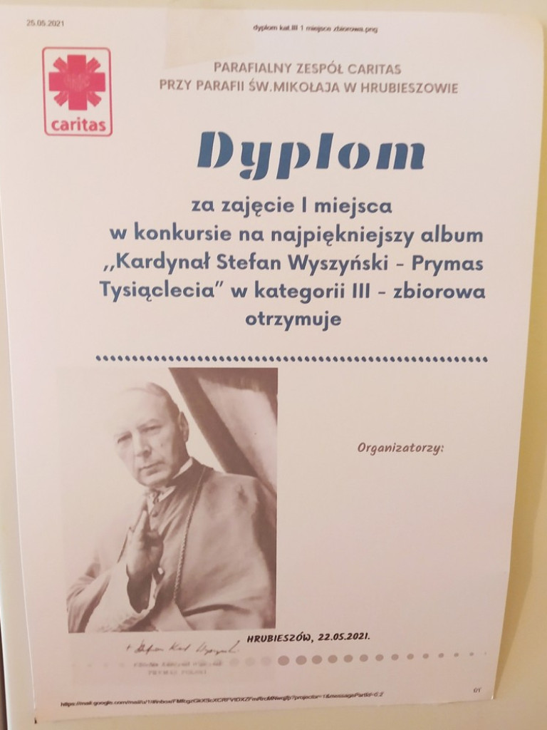 Hrubieszów: Kardynał Stefan Wyszyński - Prymas Tysiąclecia. Nagrody w konkursie rozdane