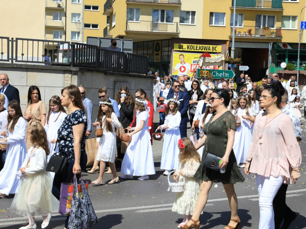 Hrubieszów: Procesja Bożego Ciała w parafiach św. Mikołaja i św. Stanisława Kostki - ZDJĘCIA