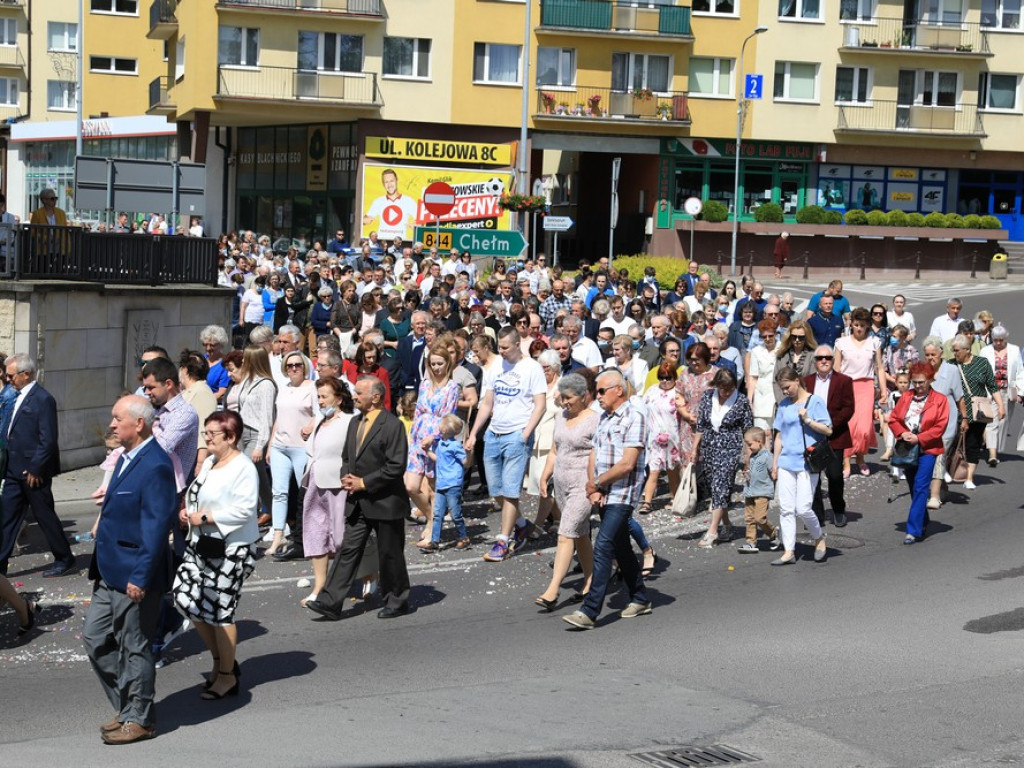 Hrubieszów: Procesja Bożego Ciała w parafiach św. Mikołaja i św. Stanisława Kostki - ZDJĘCIA