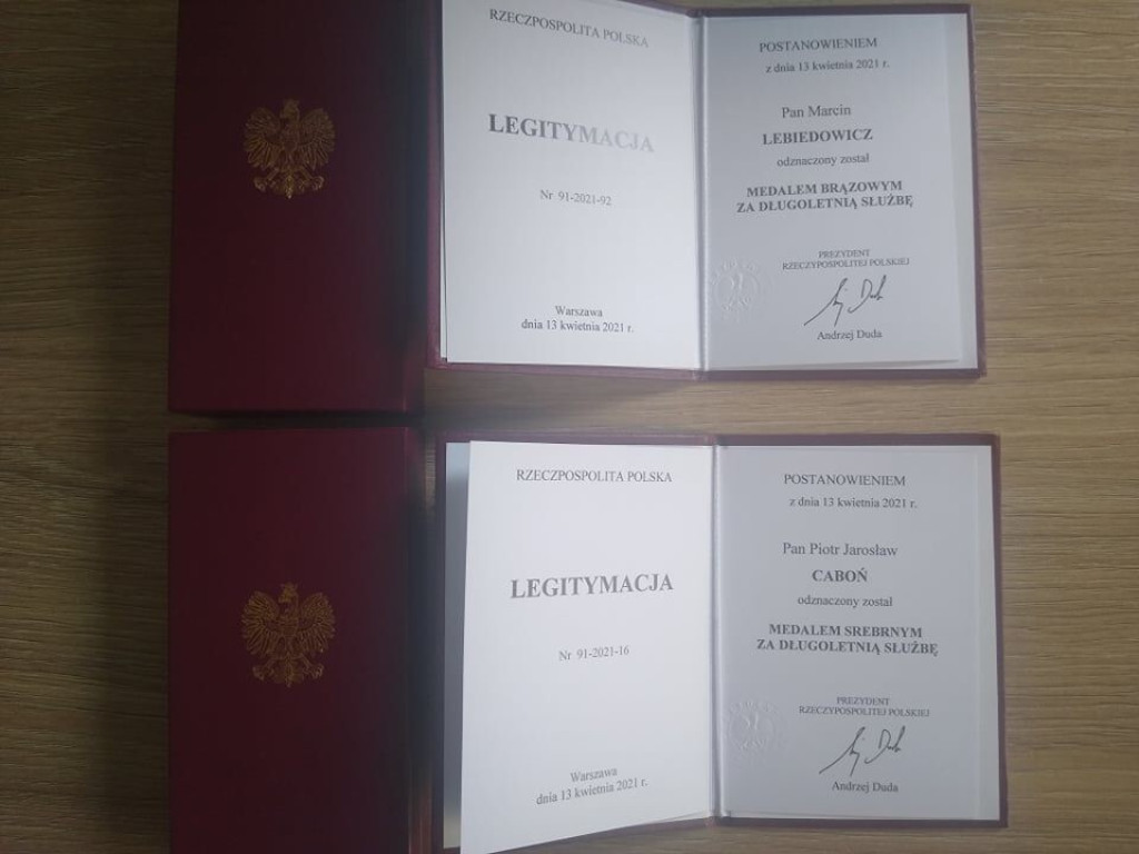 Medale dla hrubieszowskich strażaków - ZDJĘCIA