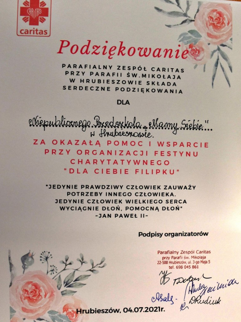 Hrubieszów: Dla Ciebie Filipku - ZDJĘCIA