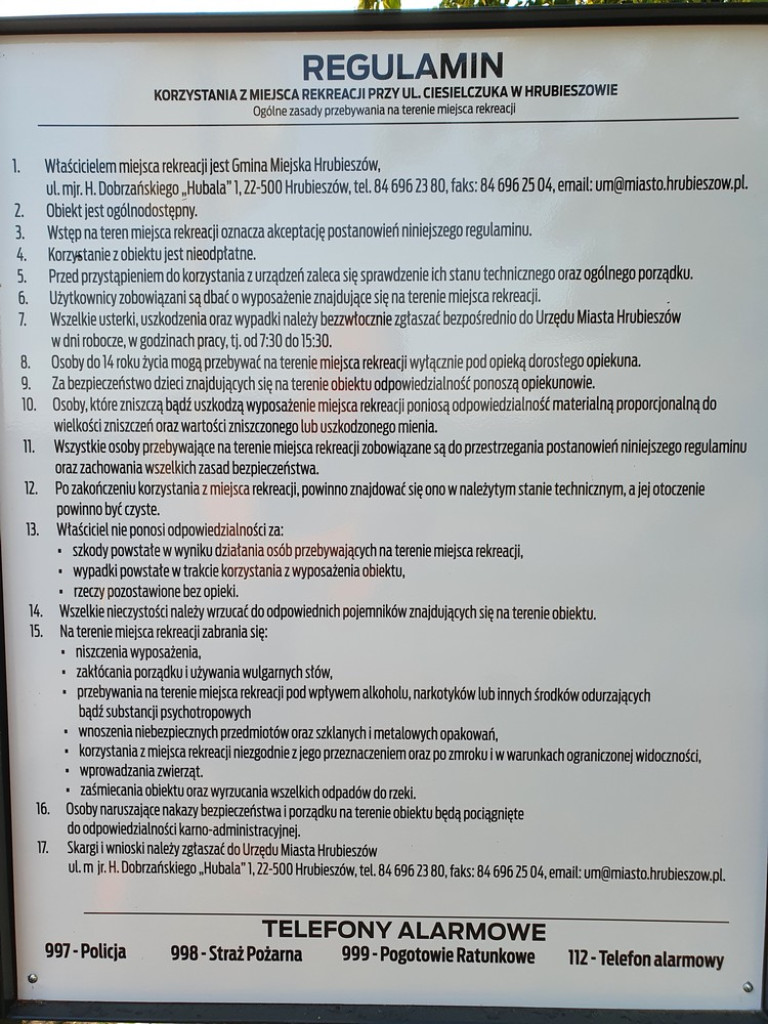 Hrubieszów: Miejsce rekreacji nad Huczwą gotowe - ZDJĘCIA