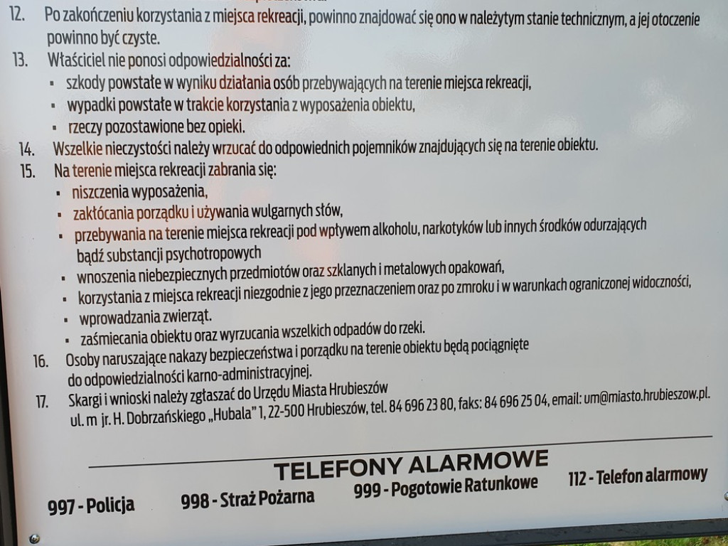 Hrubieszów: Miejsce rekreacji nad Huczwą gotowe - ZDJĘCIA