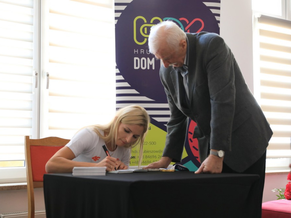 Hrubieszów: Spotkanie z mistrzynią olimpijską Małgorzatą Hołub-Kowalik - ZDJĘCIA