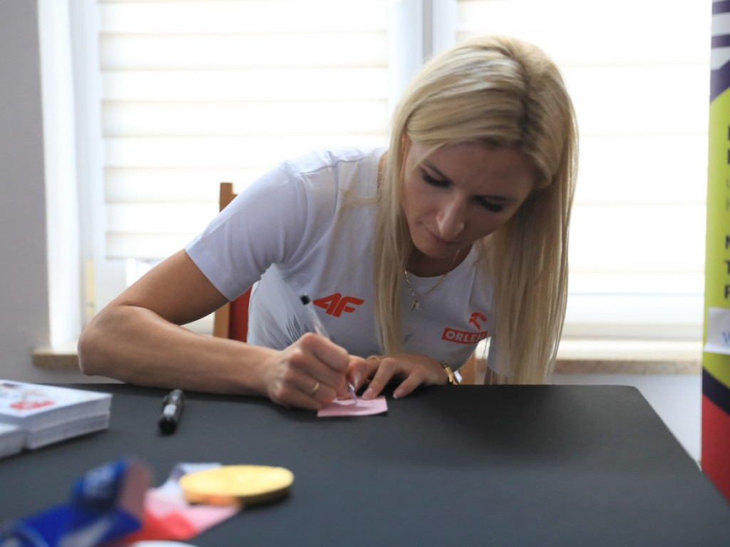 Hrubieszów: Spotkanie z mistrzynią olimpijską Małgorzatą Hołub-Kowalik - ZDJĘCIA