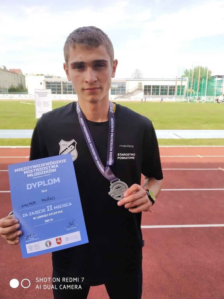 4 medale w lekkoatletycznych Międzywojewódzkich Mistrzostwach Młodzików - ZDJĘCIA