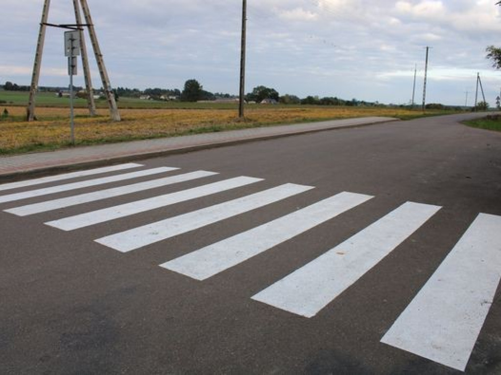 Pierwsze w gminie Hrubieszów przejście dla pieszych 3D - ZDJĘCIA