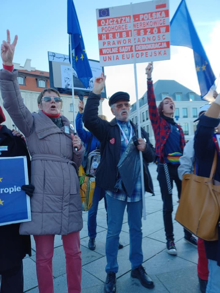 Hrubieszowskie akcenty na warszawskiej manifestacji (ZDJĘCIA, WIDEO)