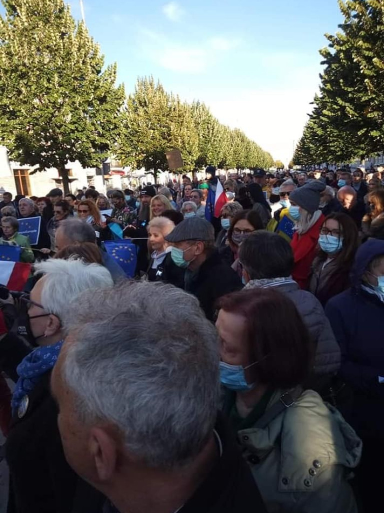 Hrubieszowskie akcenty na warszawskiej manifestacji (ZDJĘCIA, WIDEO)