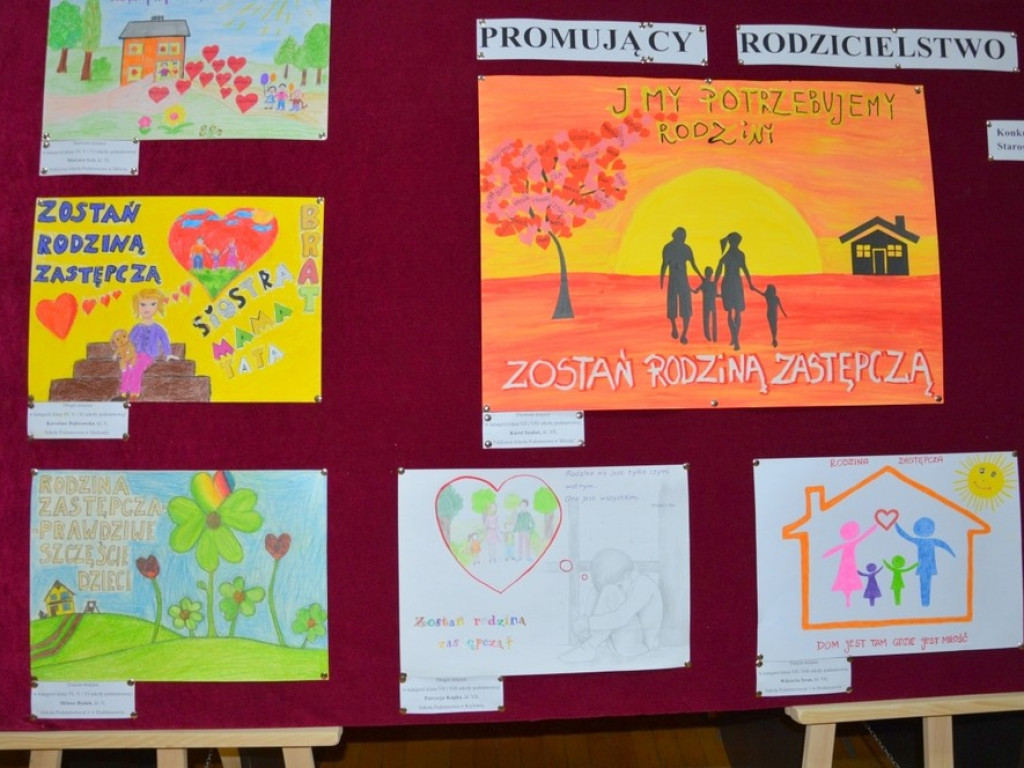 Hrubieszów: Konkurs na plakat promujący rodzicielstwo zastępcze rozstrzygnięty! (ZDJĘCIA)