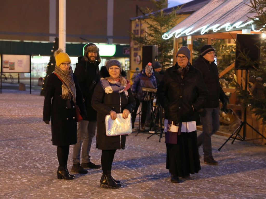 Spotkanie opłatkowe na hrubieszowskim Rynku (ZDJĘCIA)