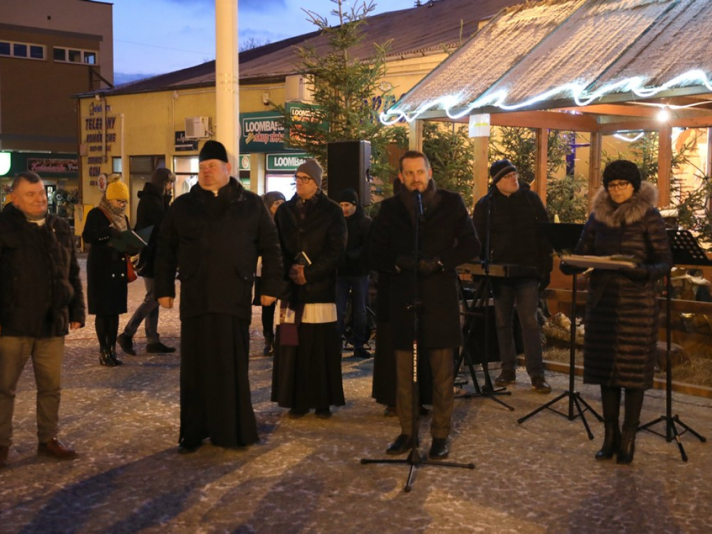 Spotkanie opłatkowe na hrubieszowskim Rynku (ZDJĘCIA)