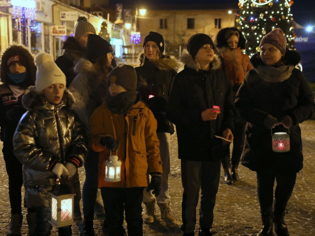 Spotkanie opłatkowe na hrubieszowskim Rynku (ZDJĘCIA)