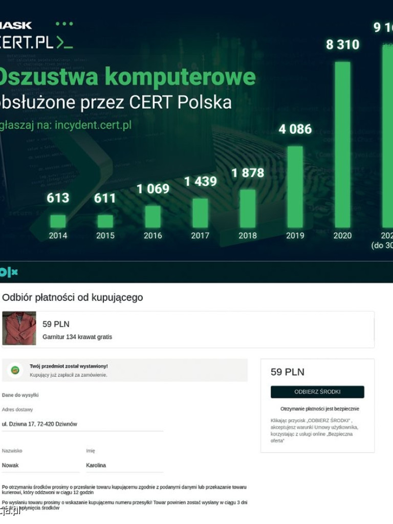 Uwaga na oszustów internetowych! Top 5 najczęstszych technik phishingowych