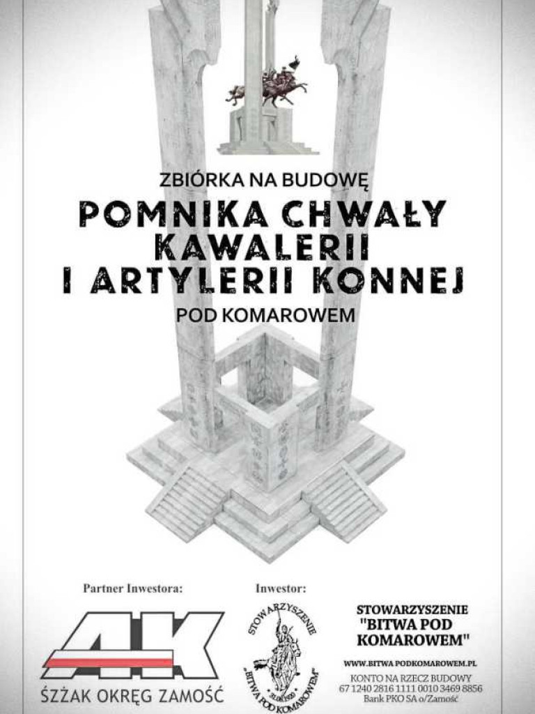 BudowA Pomnika Chwały Kawalerii i Artylerii Konnej w Wolicy Śniatyckiej (ZDJĘCIA)