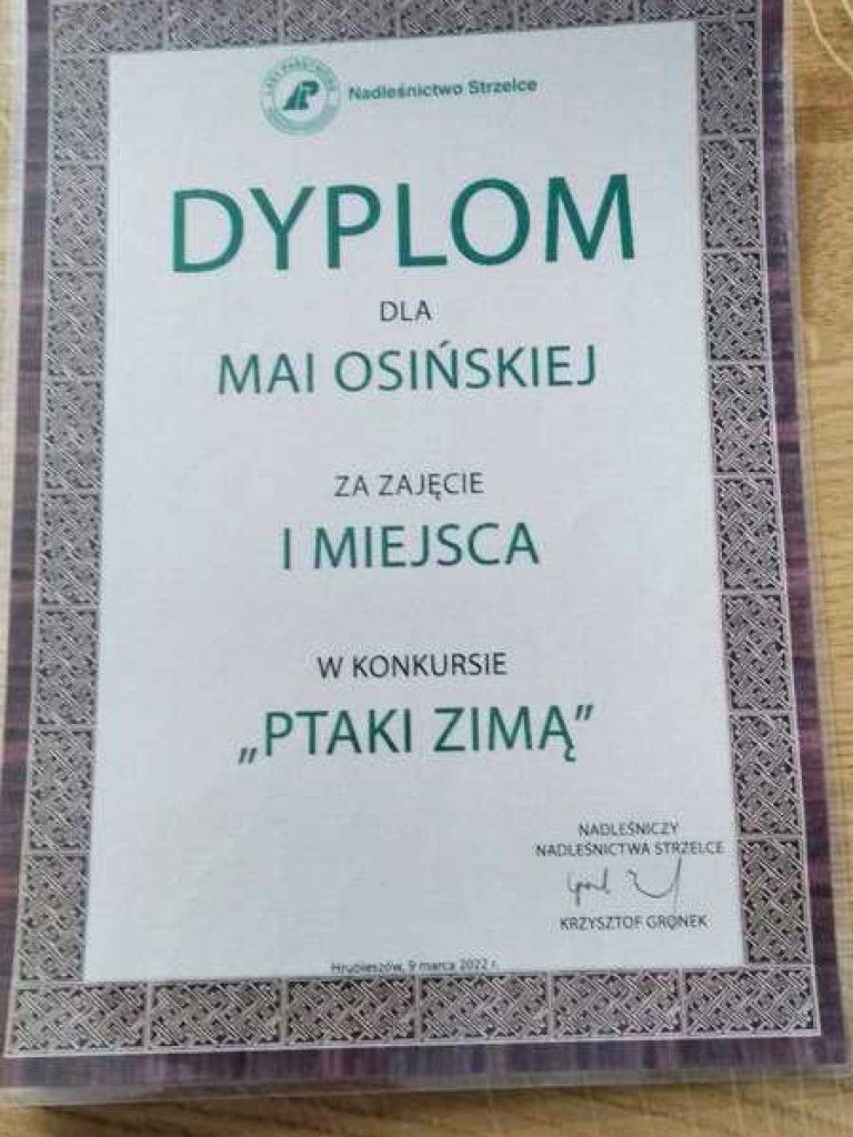 Nagroda dla Mai Osińskiej z hrubieszowskiej Trójki (ZDJĘCIA)