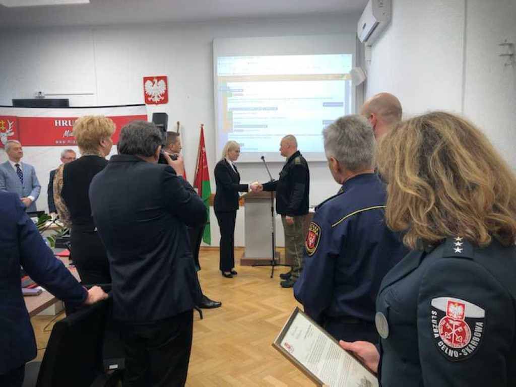 Hrubieszów: Podziękowania za pomoc dla służb mundurowych (ZDJĘCIA)